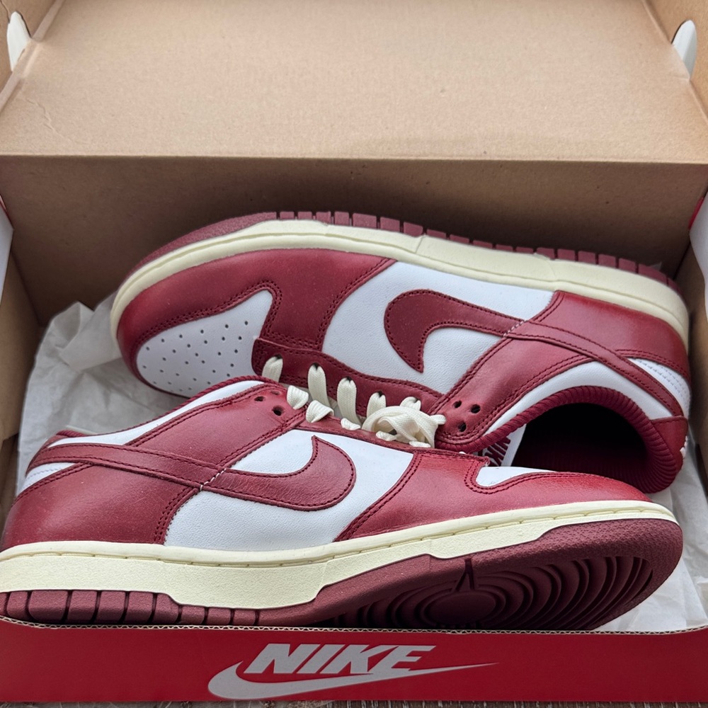 Nike Dunk Low in Red and White